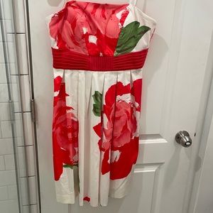 White and pink flower dress